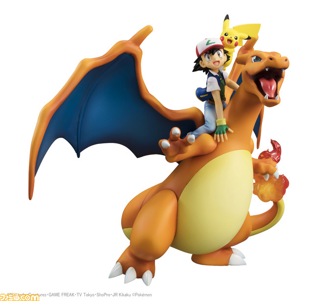 New images revealed for the Ash and Pikachu riding on Charizard figure ...