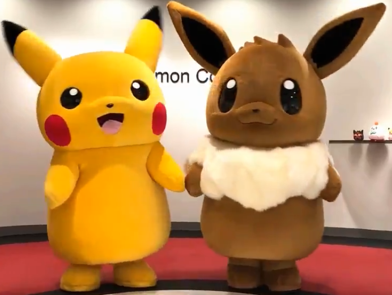 Video: Giant Eevee and Pikachu mascots are loose at The Pokémon