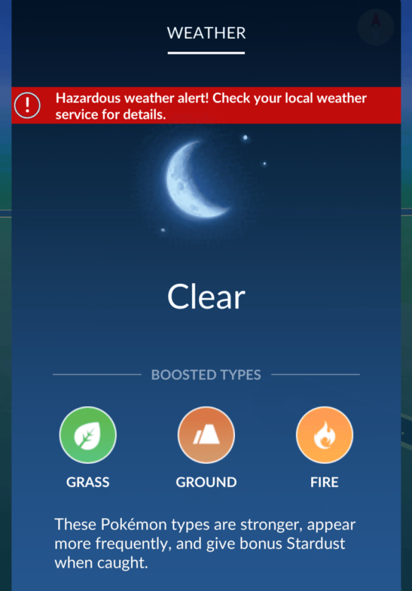 Pokemon Types Go Weather Weather Types Pokemon Go