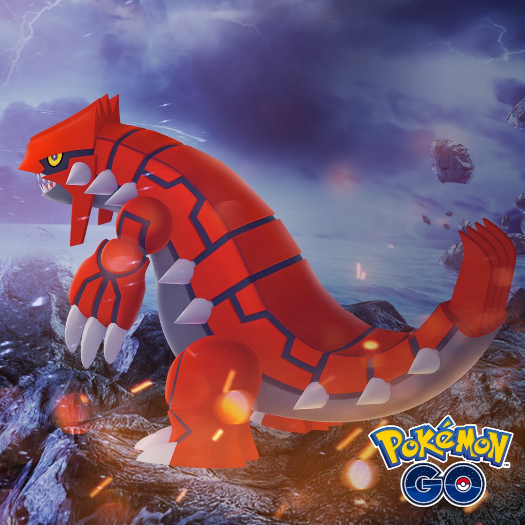 Pokemon Rare Groudon Capture 2018 Pokémon Groudon (attrapé En 2018) Pour  Pokémon GO - Version Region Free, Compatible Android/iOS Groudon Celebration