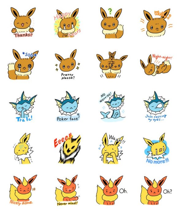 Line Sticker Showcase Line Stickers Pokemon