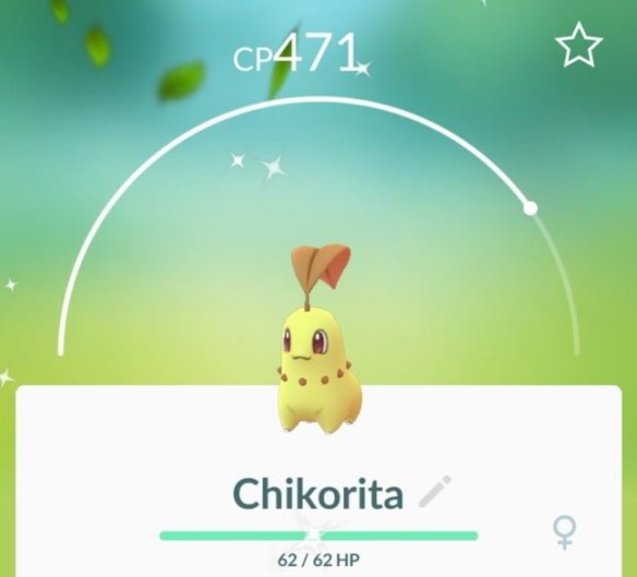 Pokémon Go ✨ Shiny Chikorita / Germignon - Échange (Trade) Sur Android