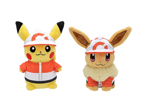 Pokémon Let's Go Pikachu and Let's Go Eevee plush, mascots