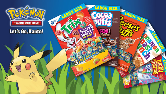 Pokmon TCG cards now available in Cinnamon Toast Crunch, Lucky Charms,  Cocoa Puffs, Trix and Reese's Peanut Butter Puffs | Pokmon Blog