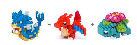 Nanoblock Pokemon - Venusaur (Florizarre/Bisaflor) - Kit Di Costruzione 3D Con Micromattoncini, Modello Da Collezione, Istruzioni Incluse, Età 12+