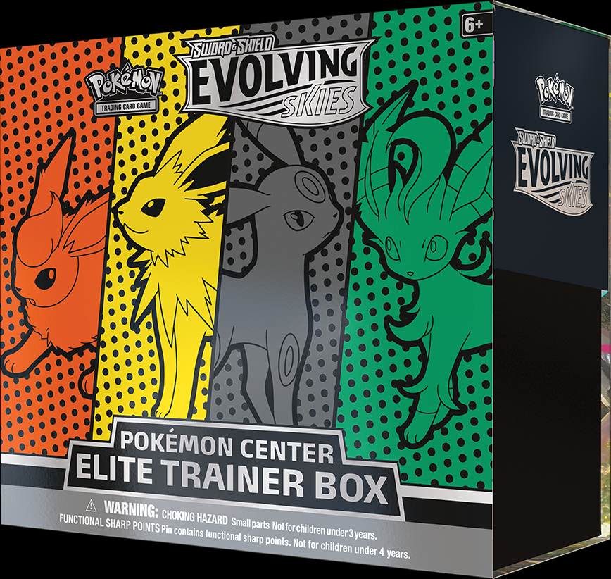 Pokmon TCG: Sword & ShieldEvolving Skies Elite Trainer Box variants will  be available as Pokmon Center exclusives | Pokmon Blog