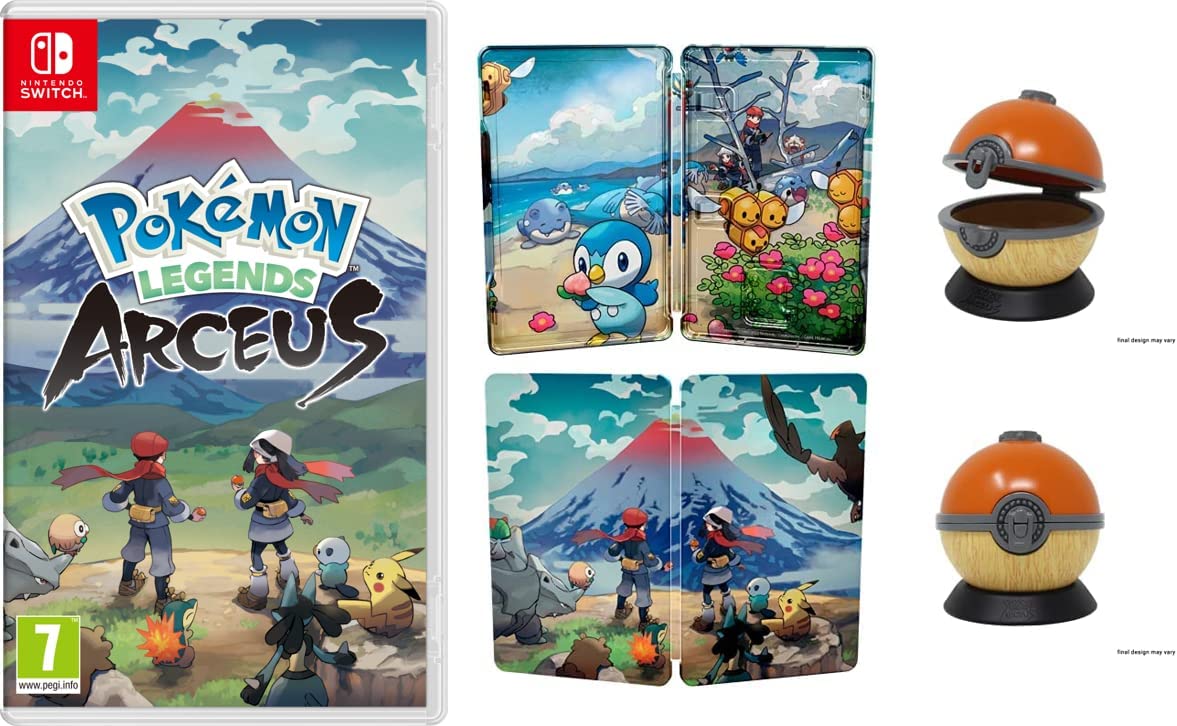 Pokemon Legends Arceus + Steelbook + Ball Cartridge
