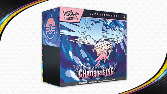 Pokémon TCG: Mega Evolution—Chaos Rising Elite Trainer Box revealed and will be released May 22 where Pokémon TCG products are sold